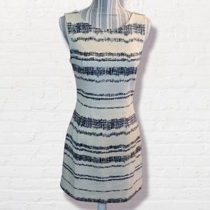 Banana Republic Stripe Beige Dress Women's Sz 6 (1221)